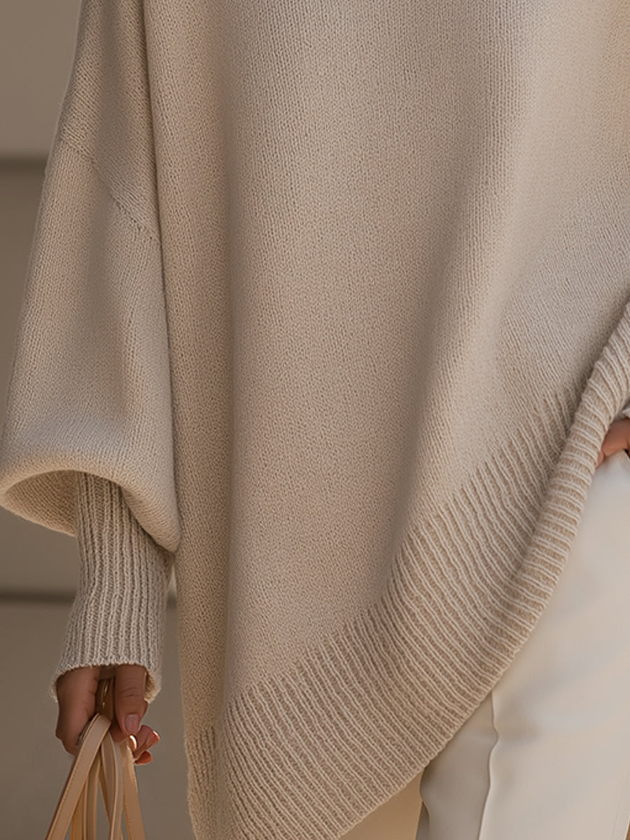 Serena™ | Chic Asymmetrical Hem Sweater