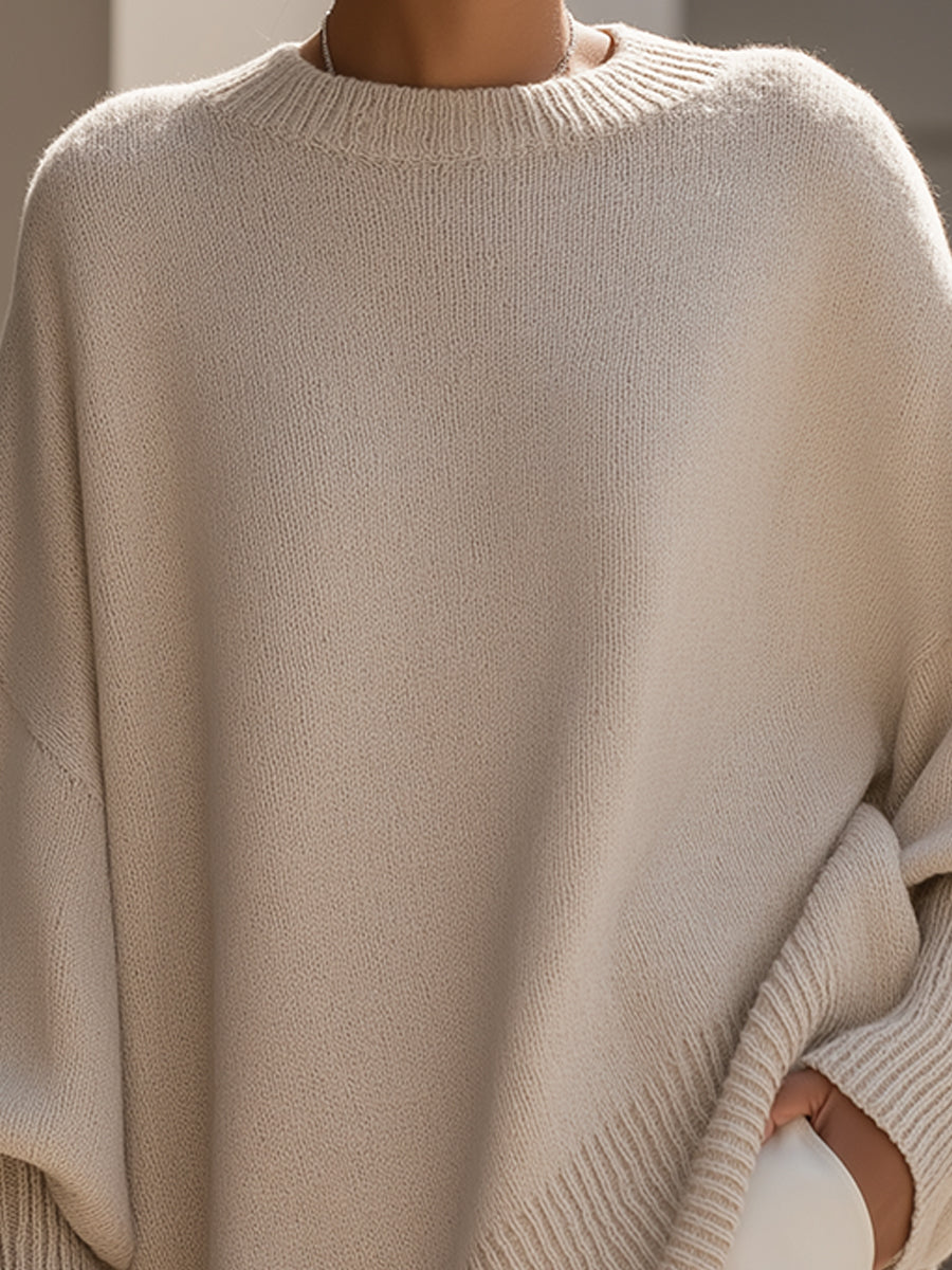 Serena™ | Chic Asymmetrical Hem Sweater