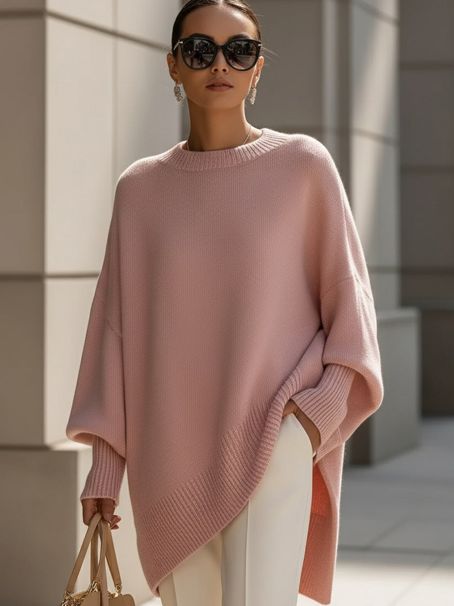Serena™ | Chic Asymmetrical Hem Sweater