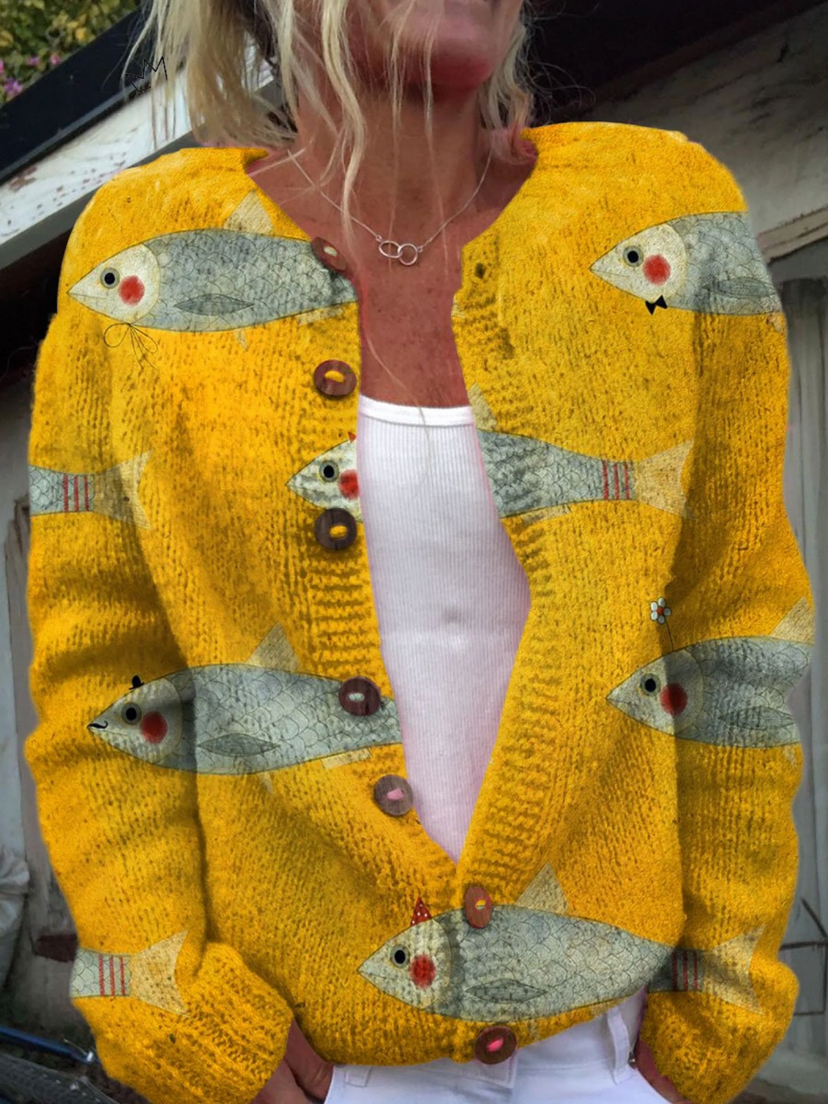 Anouk™ | Retro-Inspired Cardigan Sweater