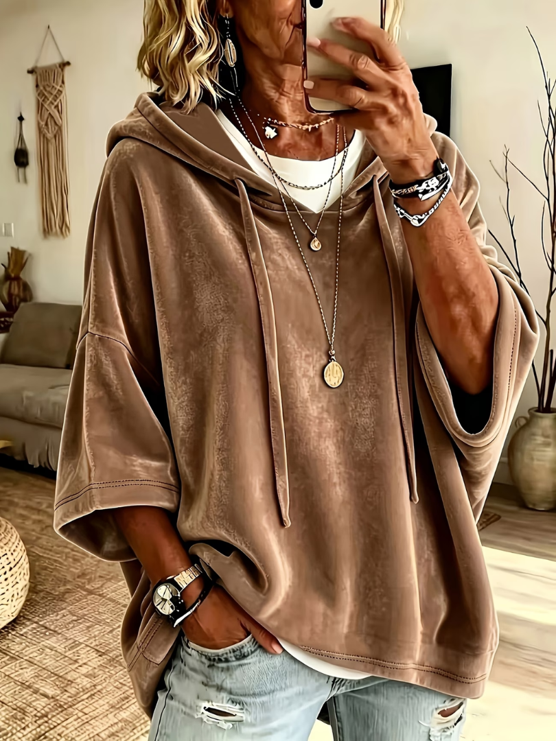 Luana | Extra-Large Hoodie Poncho