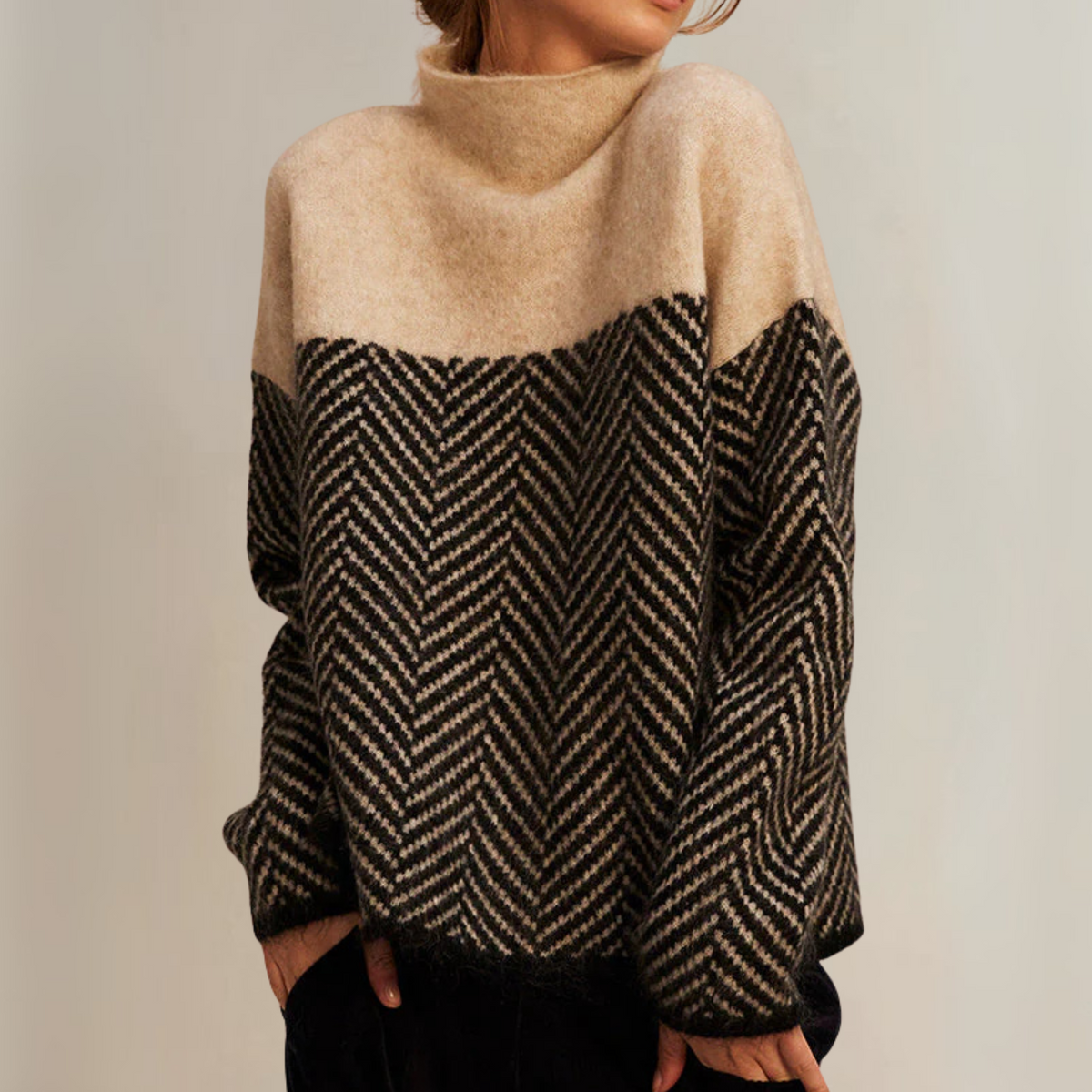 Clarisse - Cozy Cotton Turtleneck Knit
