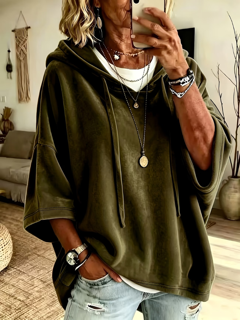 Luana | Extra-Large Hoodie Poncho