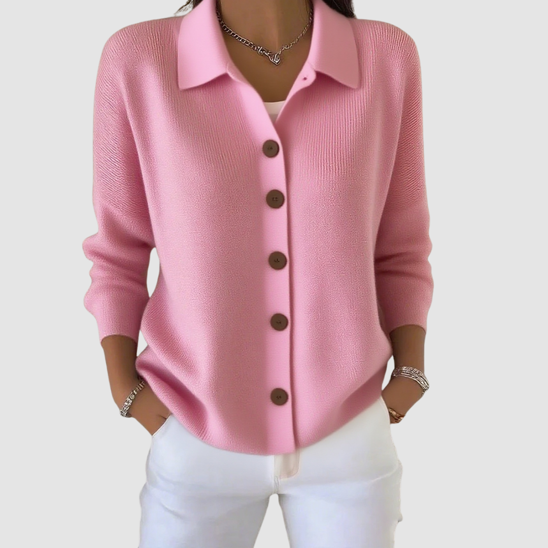 Riah™ Knit Cardigan with Button-Up Design