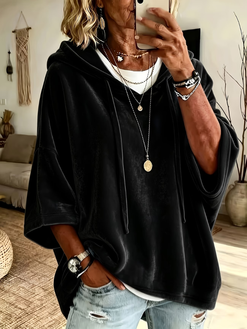 Luana | Extra-Large Hoodie Poncho