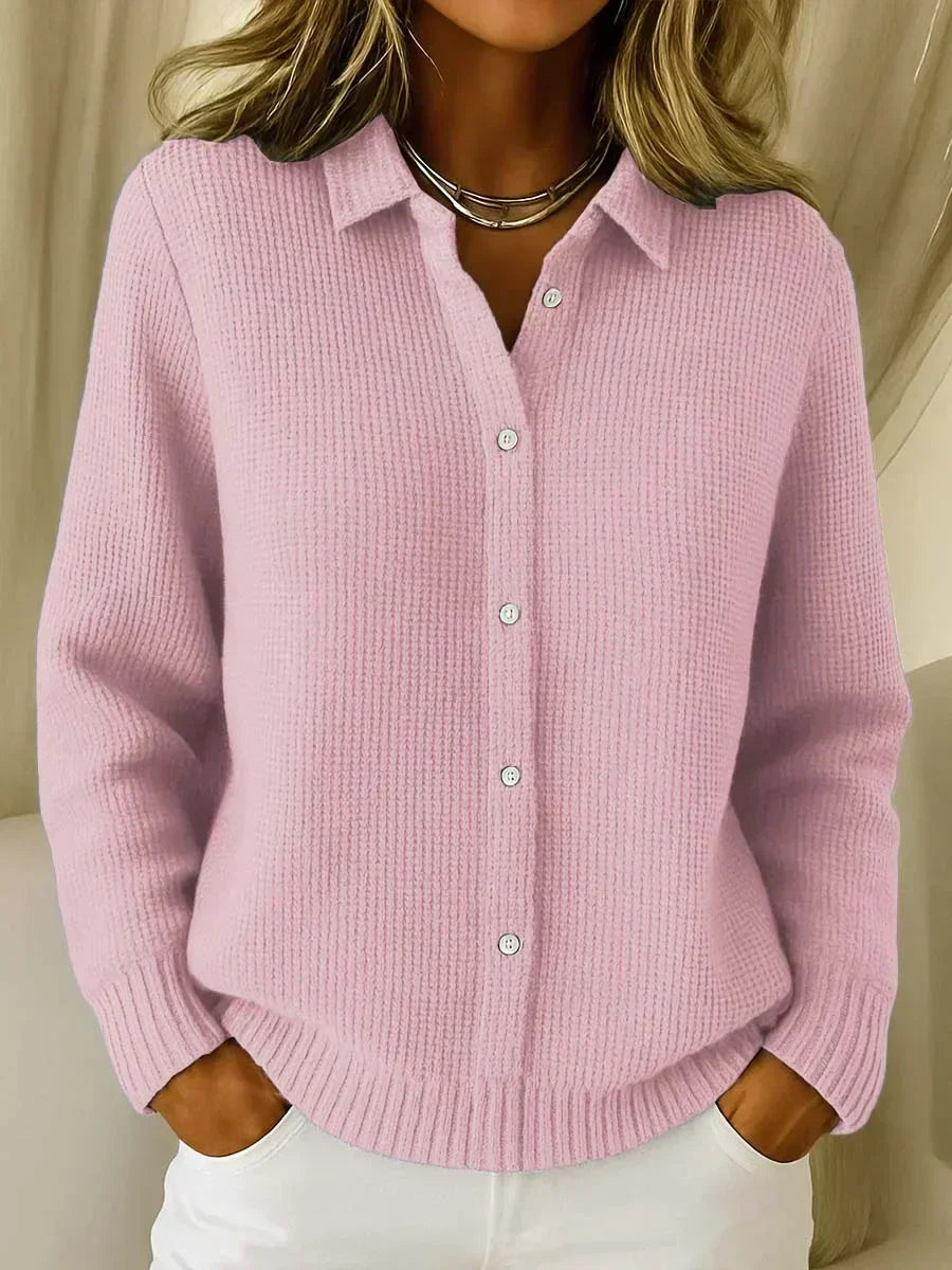Camille™ | Cozy Textured Knit Button-Up Cardigan