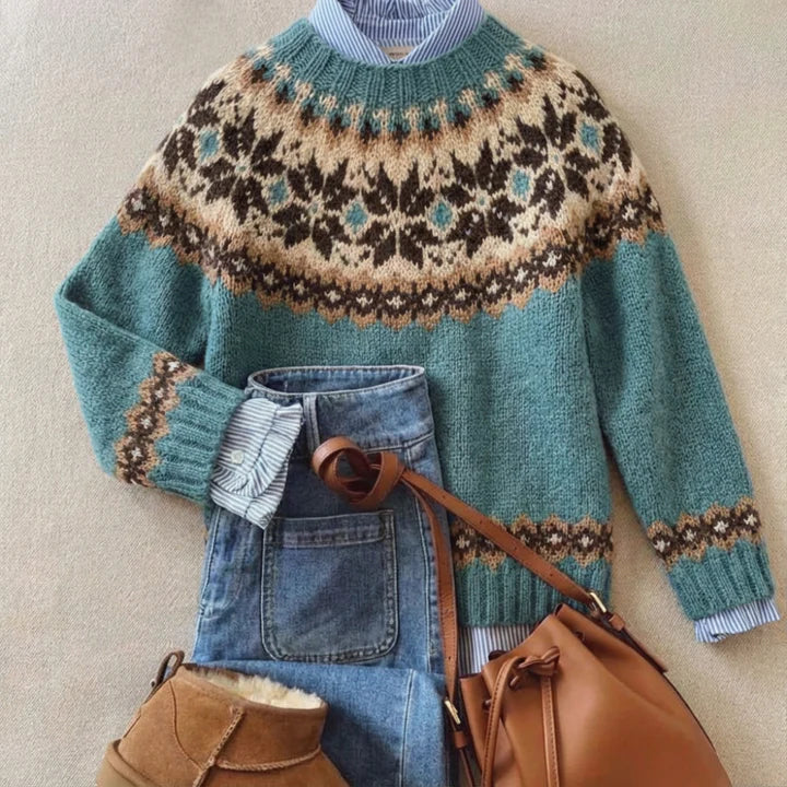 Vellaro™ | Stylish Retro Knit Sweater