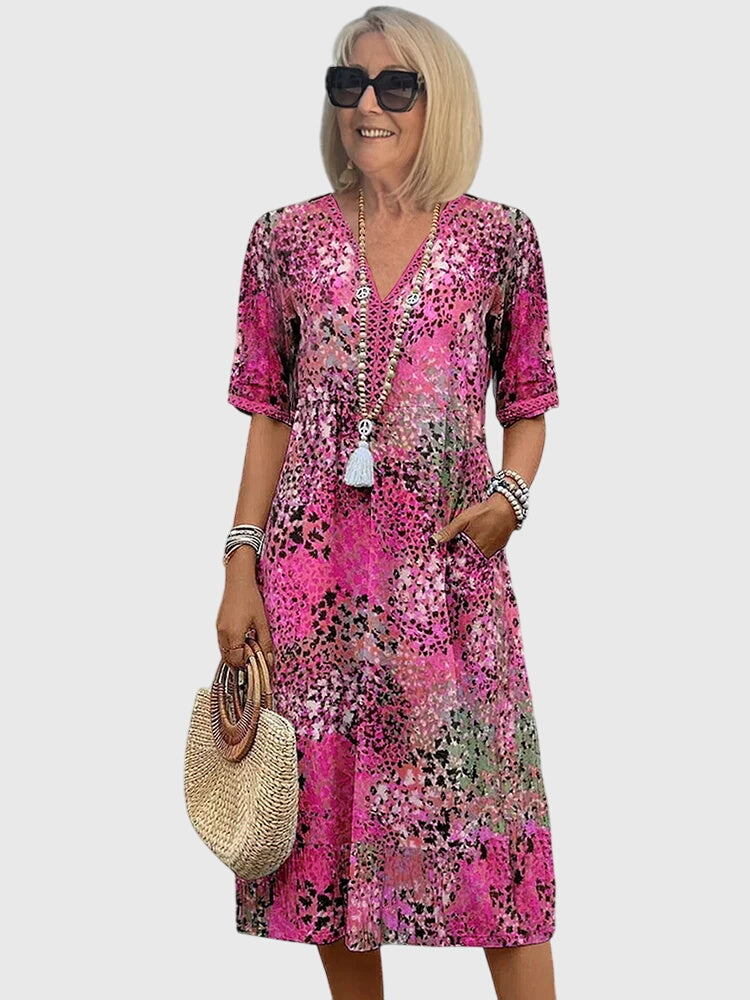 Bella | Chic Floral Midi Dress