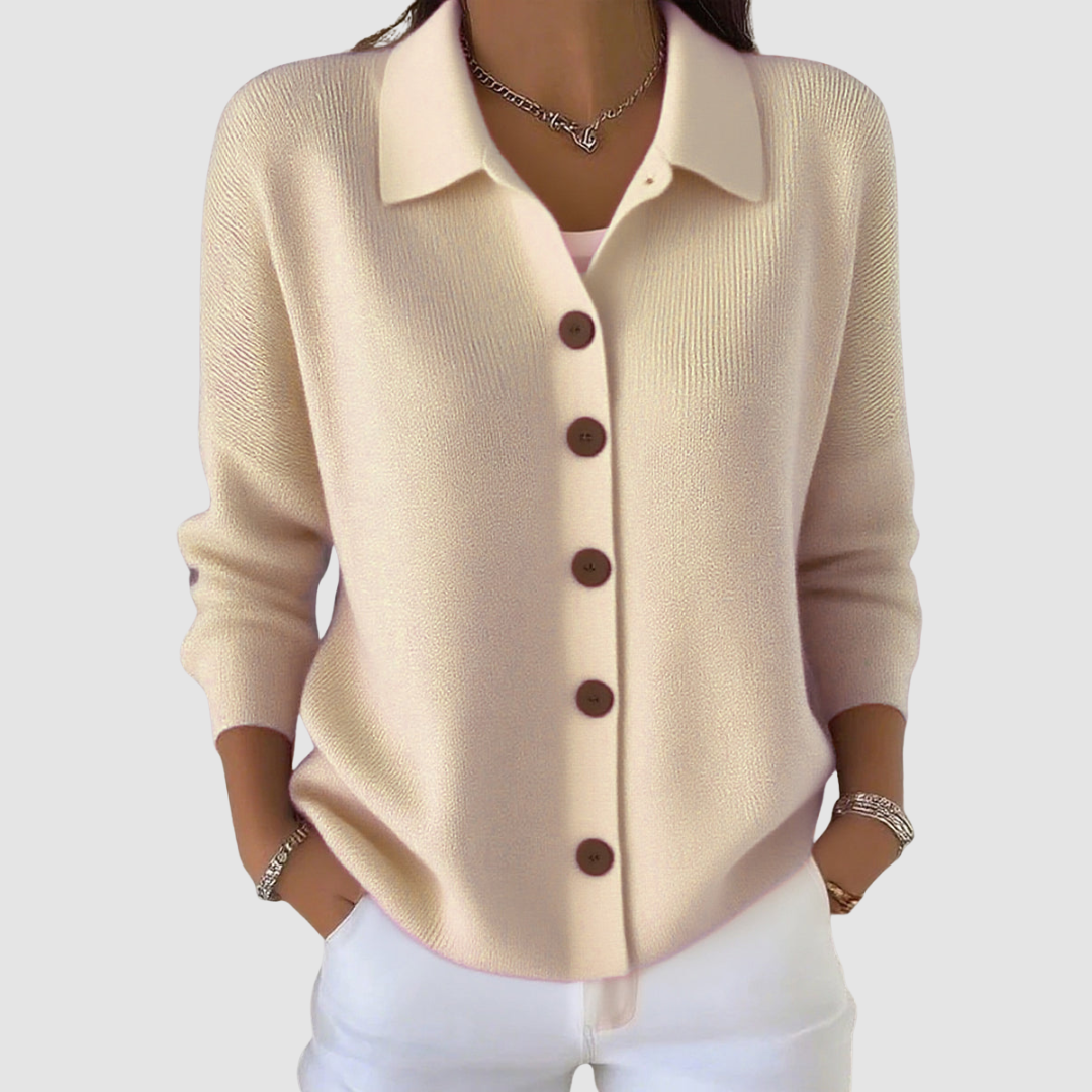 Riah™ Knitted Button-Up Cardigan