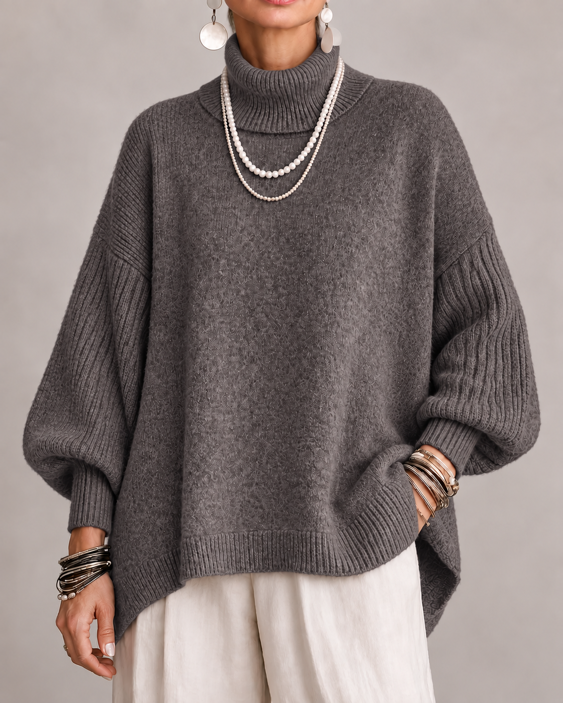 Kathleen | Stylish Turtleneck Knit Sweater