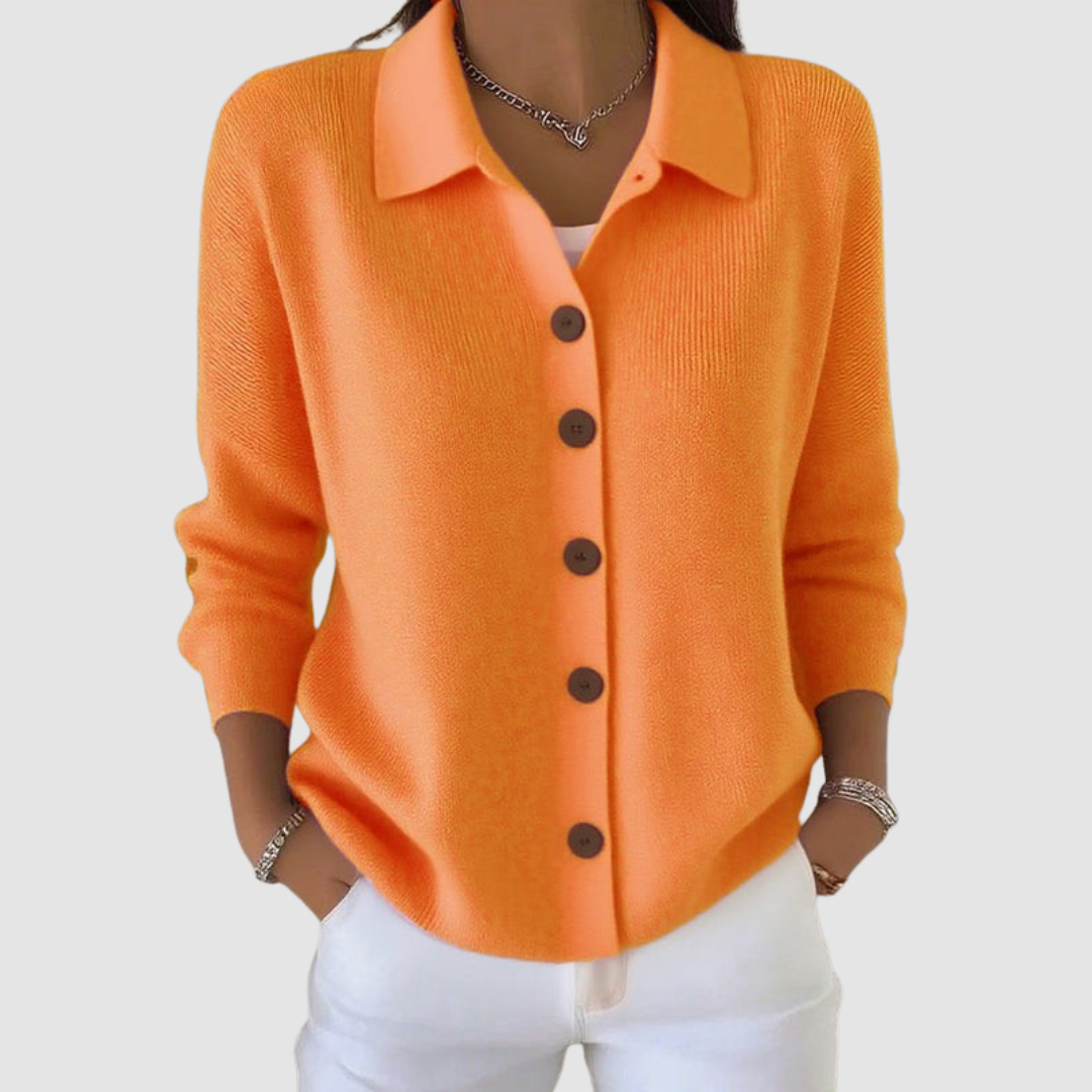 Riah™ Knit Cardigan with Button-Up Design