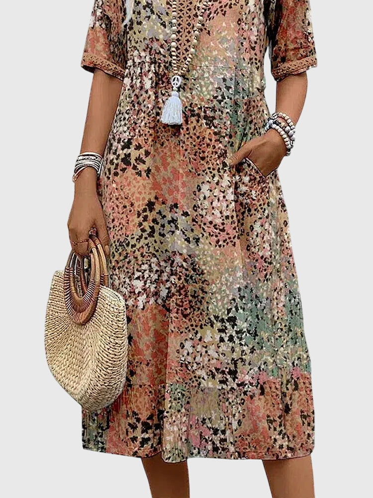 Bella | Chic Floral Midi Dress