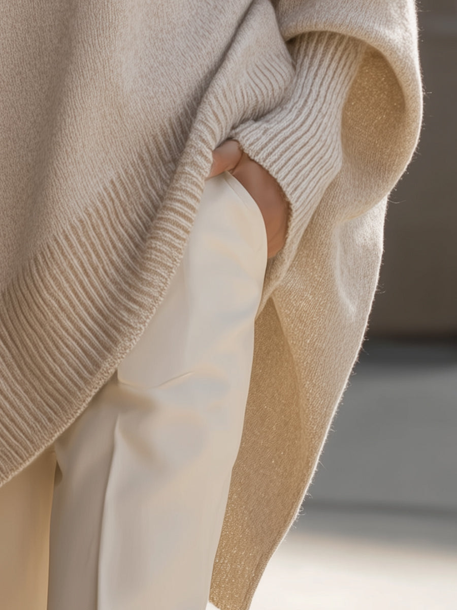 Serena™ | Chic Asymmetrical Hem Sweater