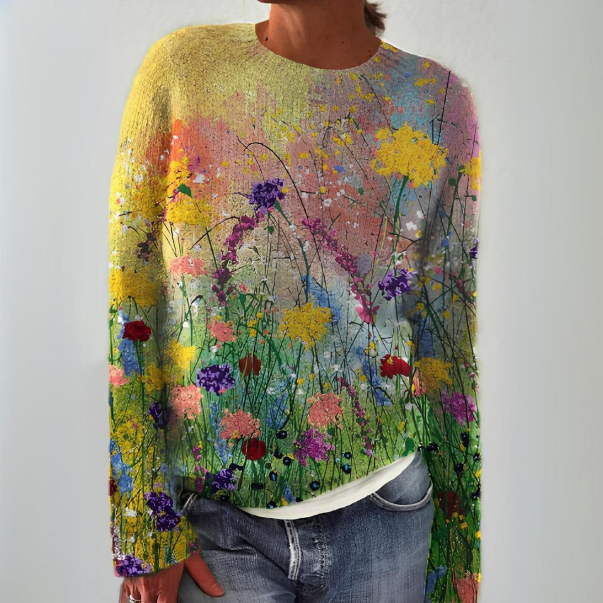 Adriana - Vintage Scandinavian Knit Sweater