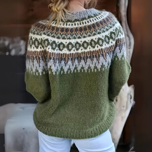 Elodie – Cozy Winter Pattern Sweater
