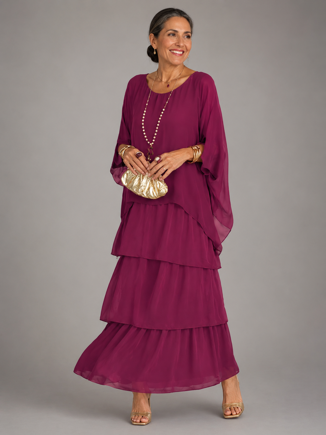 Lara  | Elegant Flowing Maxi Dress