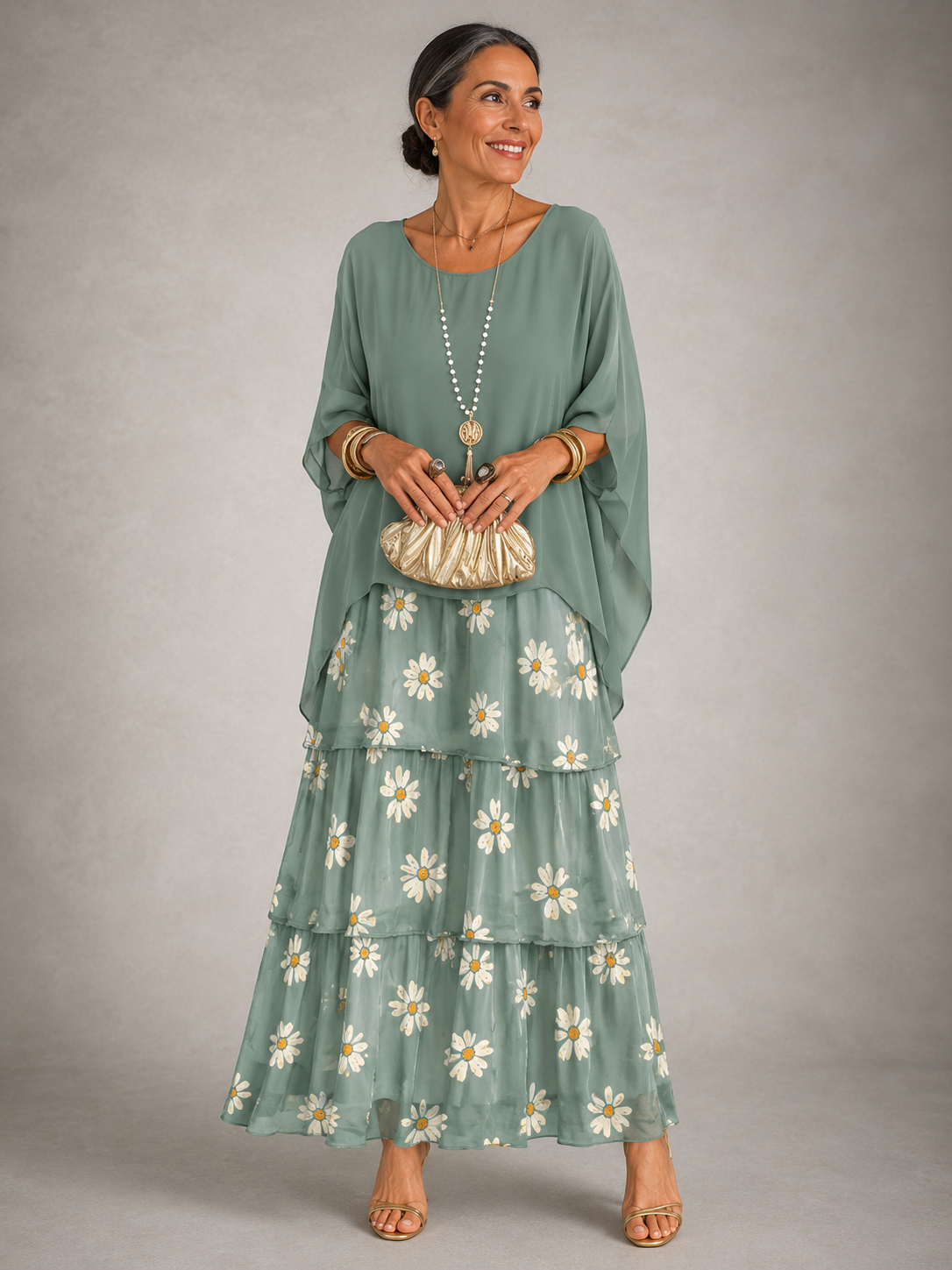 Lara  | Elegant Flowing Maxi Dress