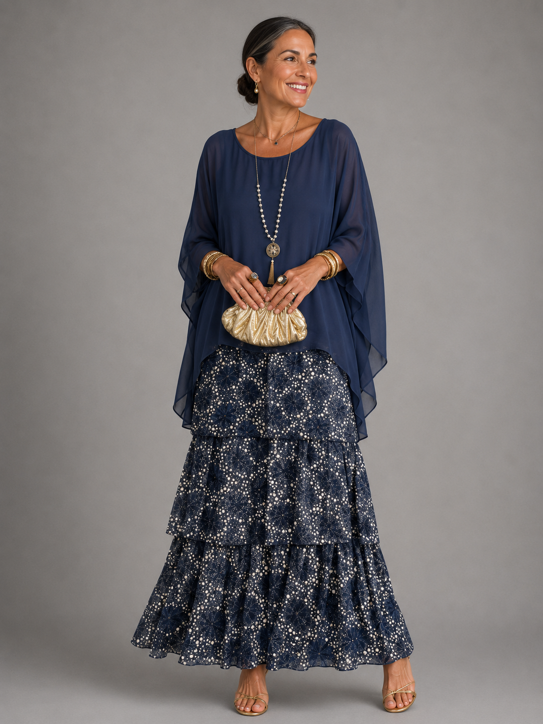 Lara  | Elegant Flowing Maxi Dress