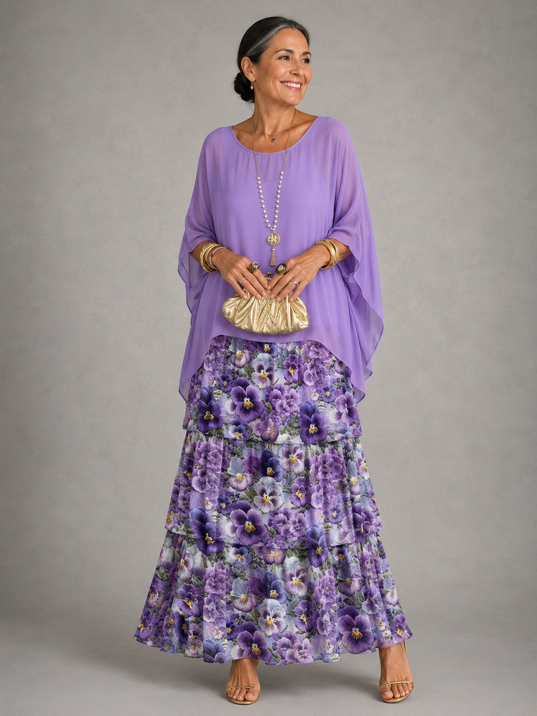 Lara  | Elegant Flowing Maxi Dress