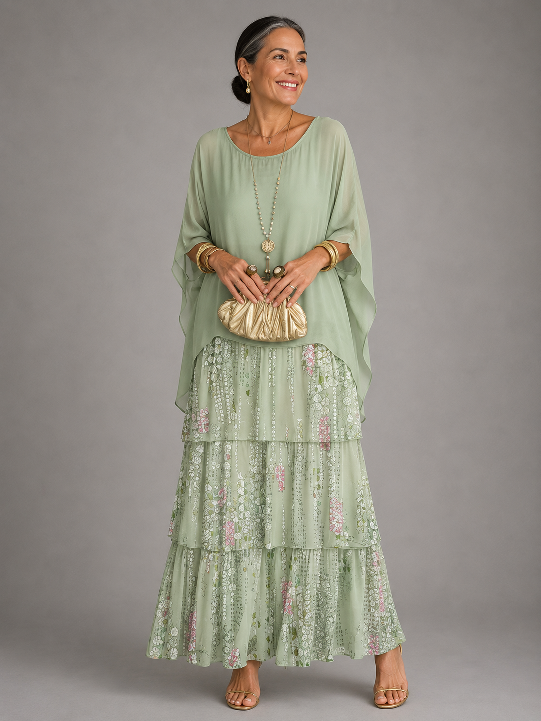 Lara  | Elegant Flowing Maxi Dress
