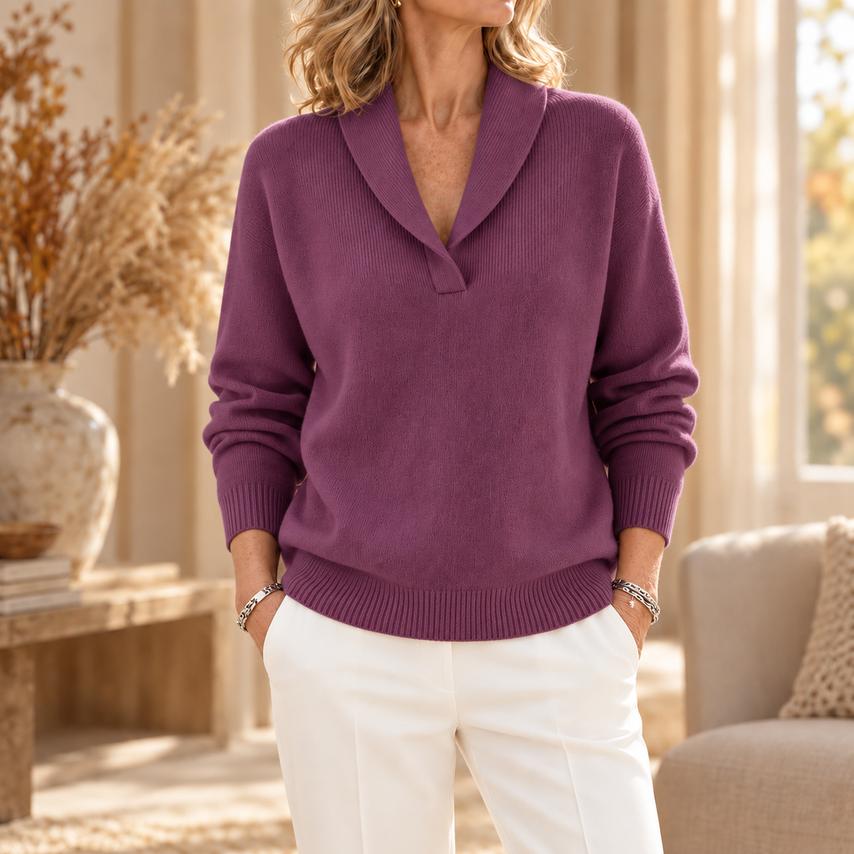 Clarissa | The Comfort-Fit V-Neck Sweater