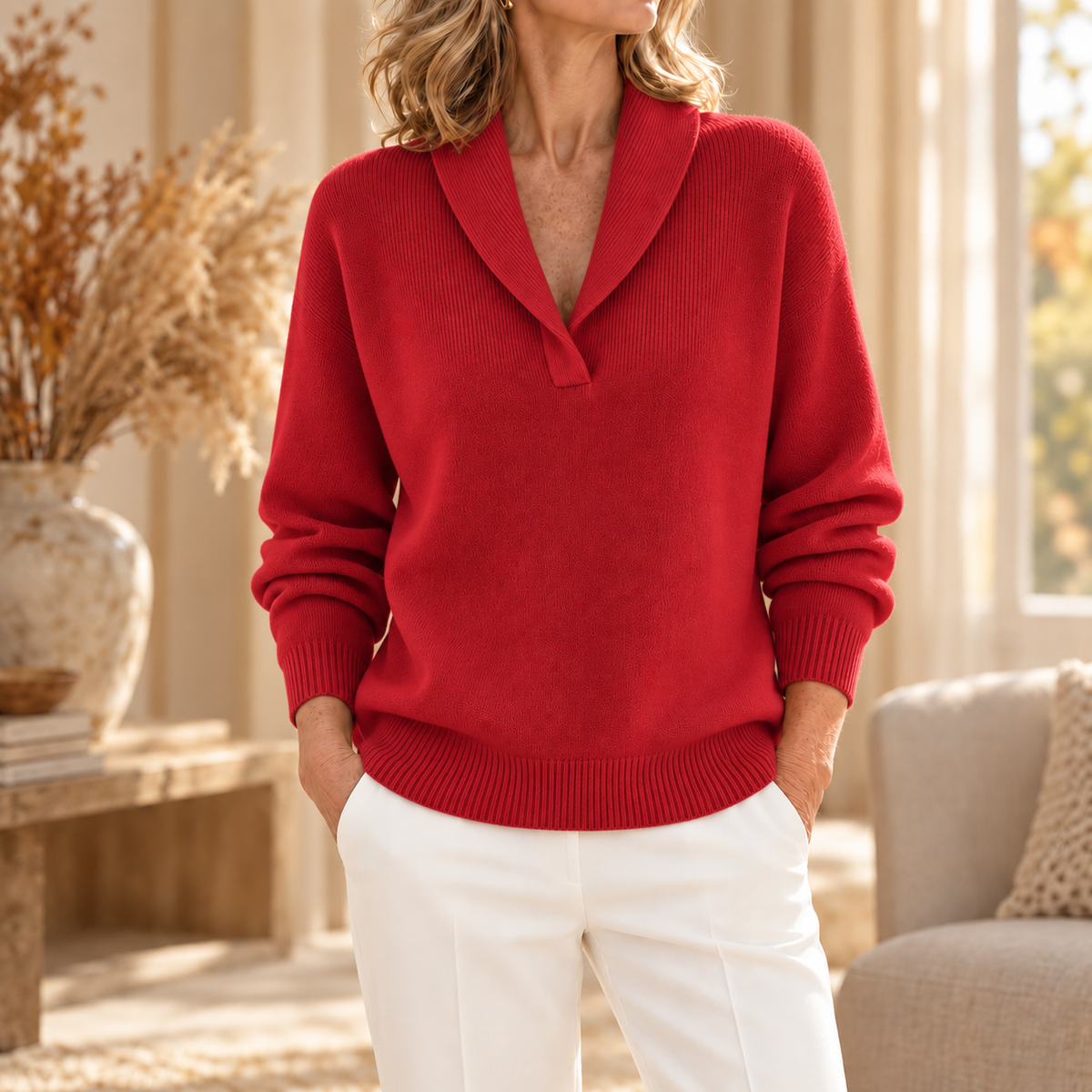 Clarissa | The Comfort-Fit V-Neck Sweater