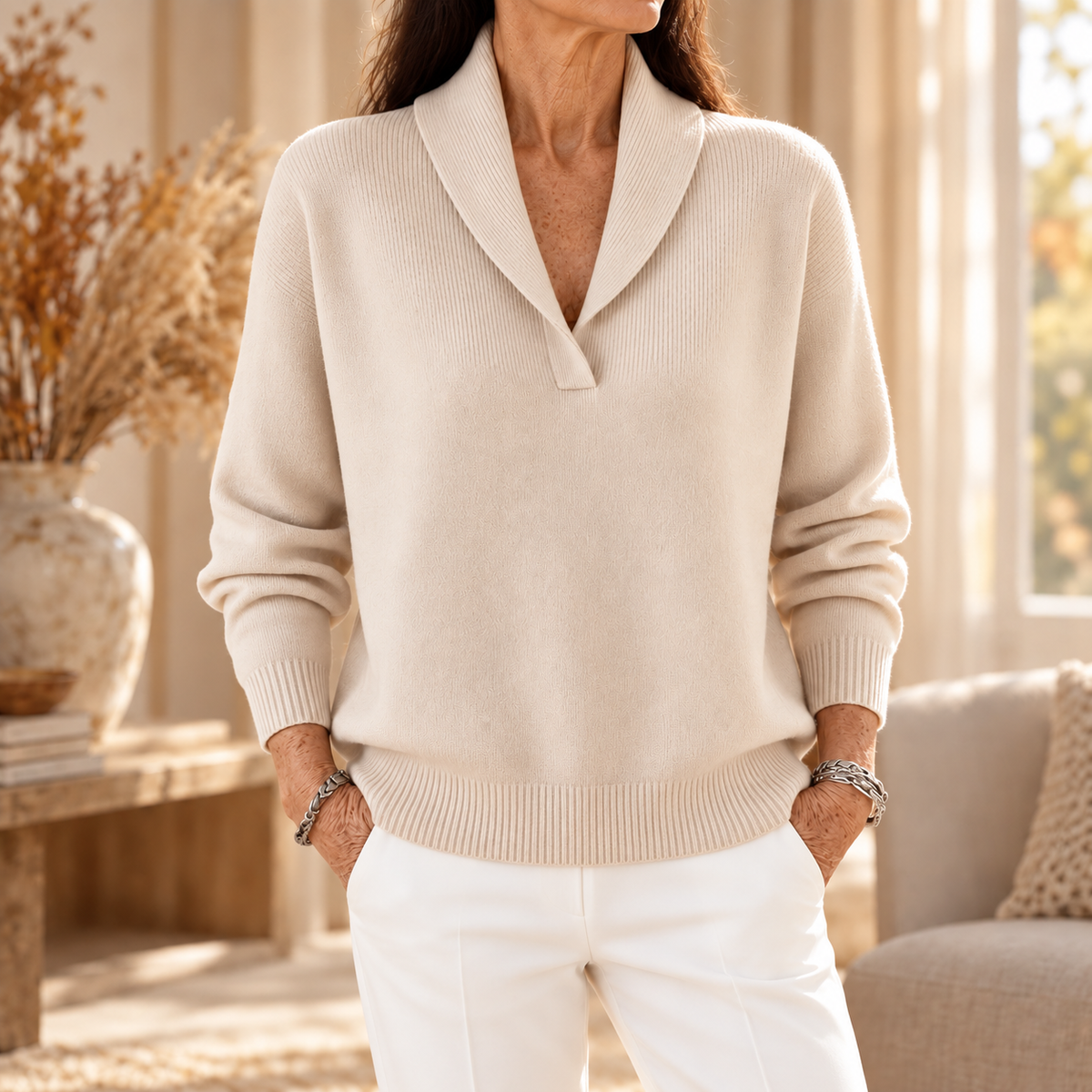 Clarissa | The Comfort-Fit V-Neck Sweater