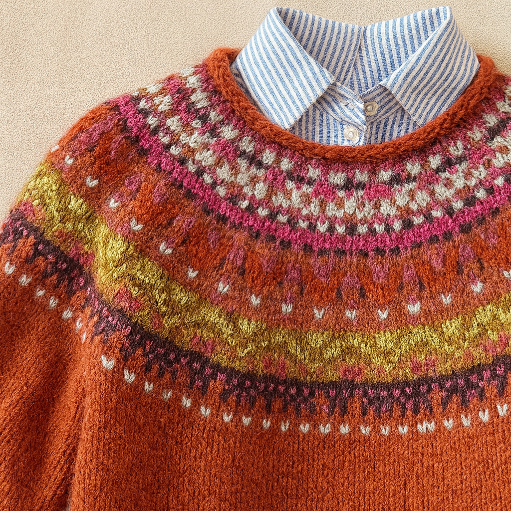 Simona™ | Stylish Retro Knit Sweater