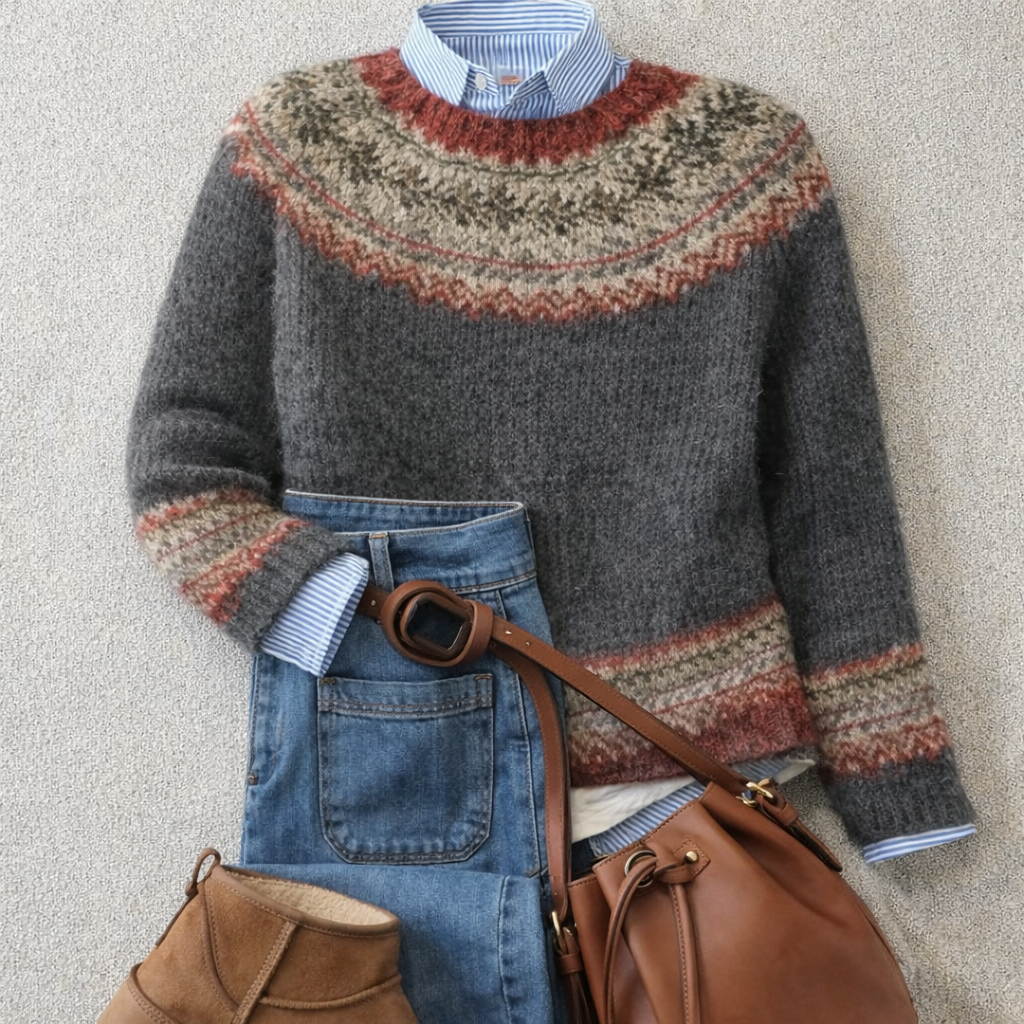 Lauren™ | Classic Nordic Knit Sweater