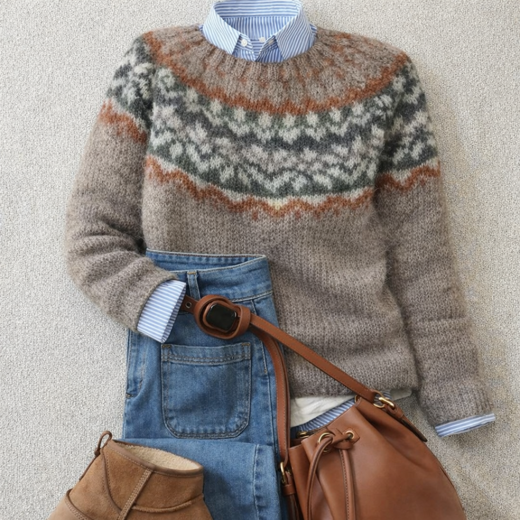 Ashley™ | Nordic Heritage Knit Sweater