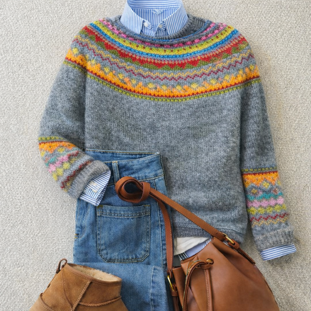 Emily™ | Classic Nordic Knit Sweater