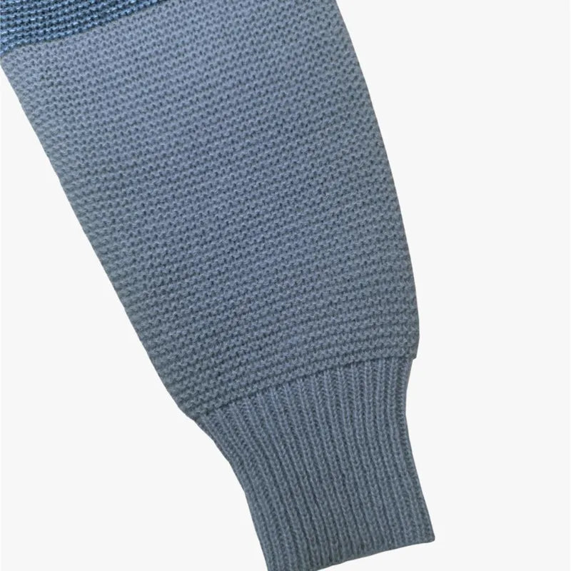 Nancy | Cozy Knitted Patchwork Pullover