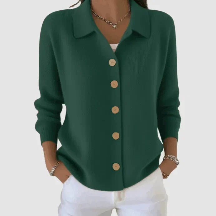 Riah™ Knit Cardigan with Button-Up Design