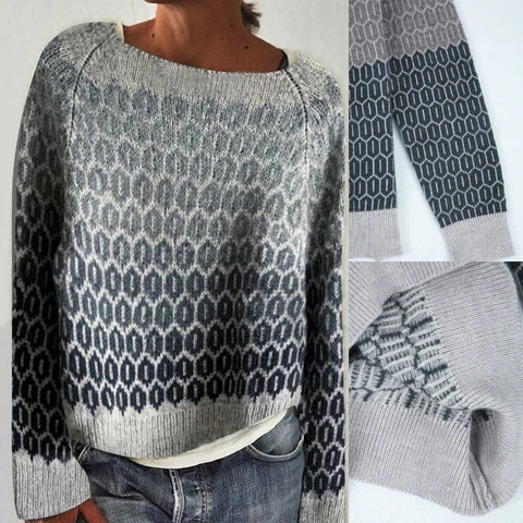 Sanya - Vintage Scandinavian Knit Sweater