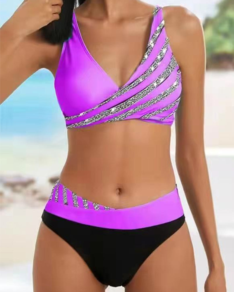Mona - Warm Toned Printed Bikini