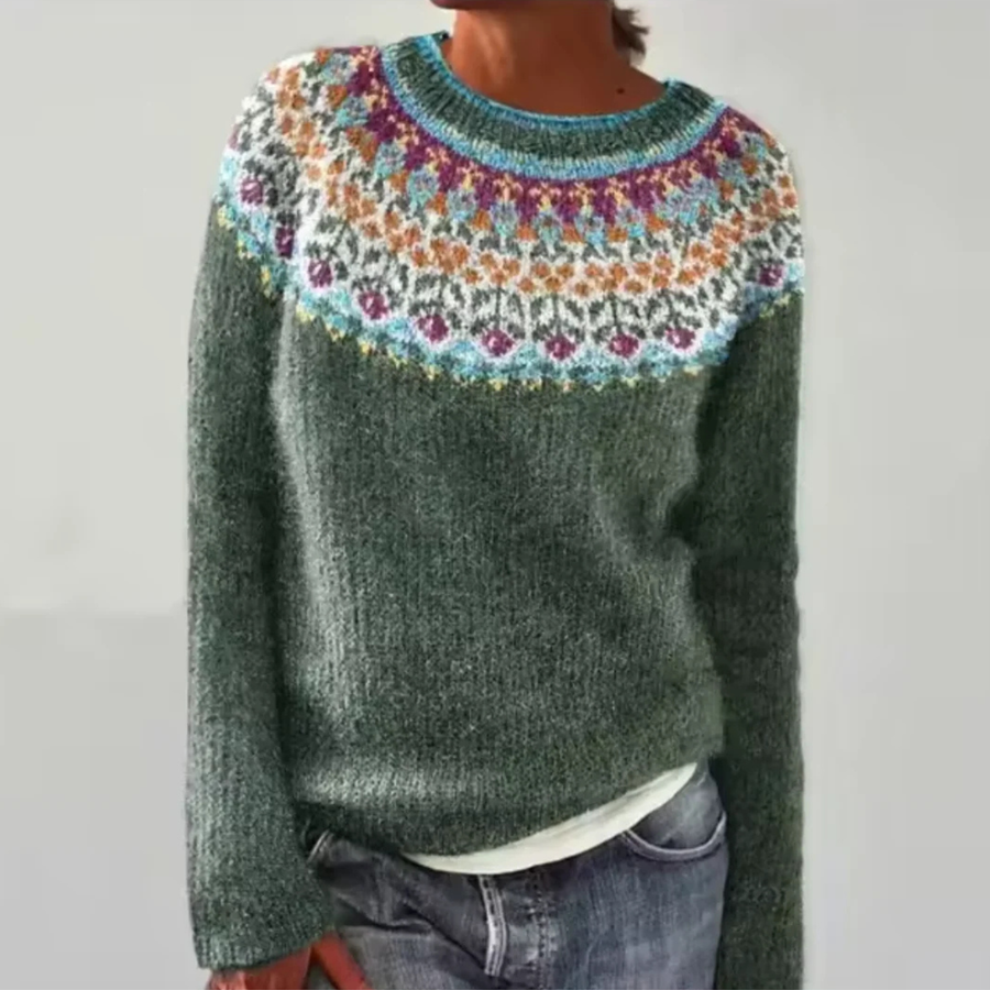 Sarah - Vintage Scandinavian Knit Sweater