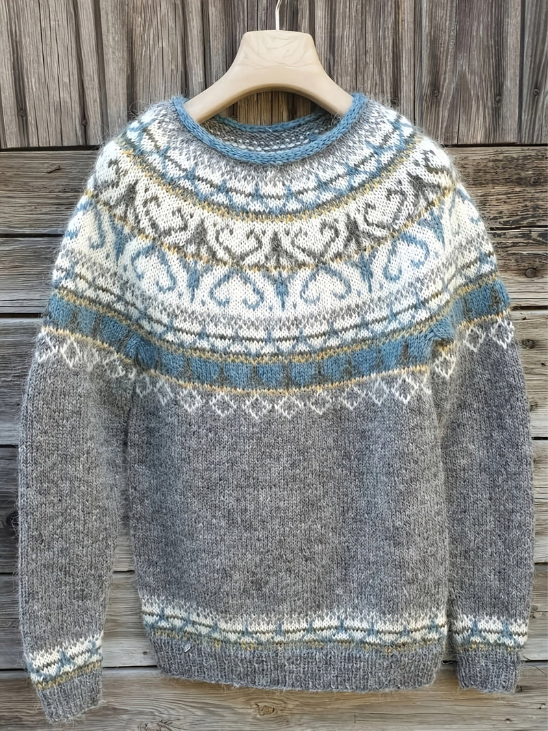 Elina – Cozy Sweater with Luxurious Winter Accents