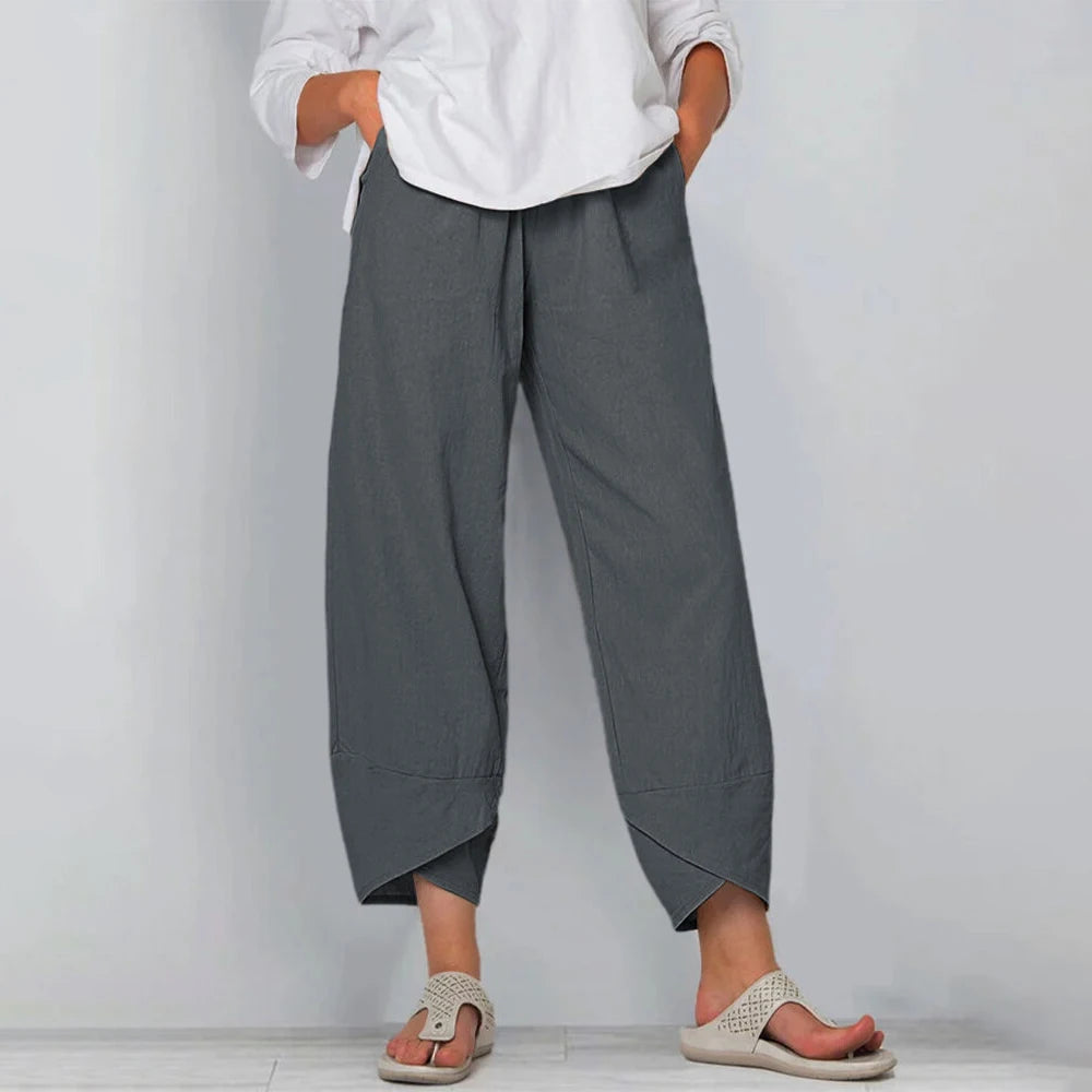 Eletta - Relaxed Fit Wide Leg Trousers