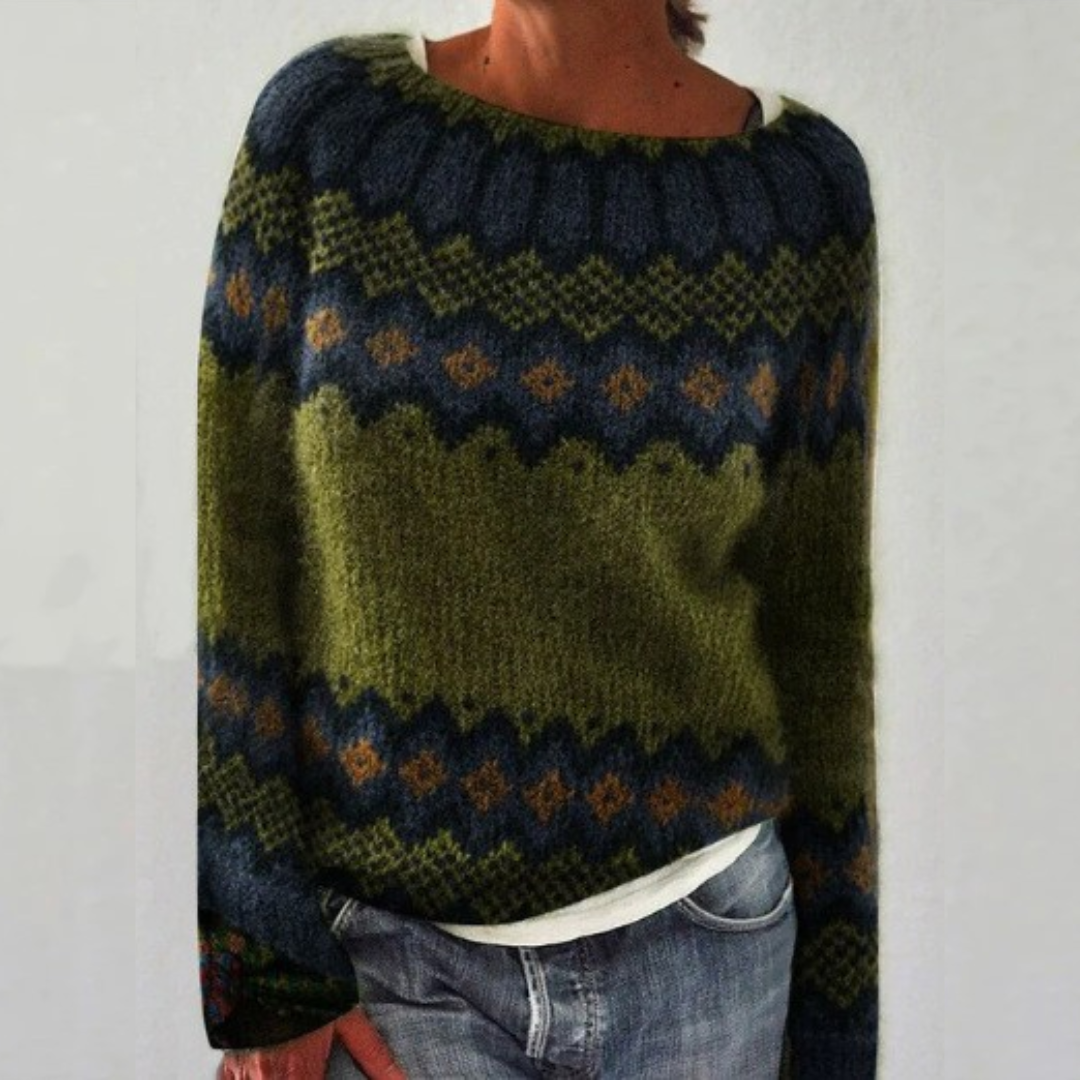 Willow - Vintage Scandinavian Knit Sweater