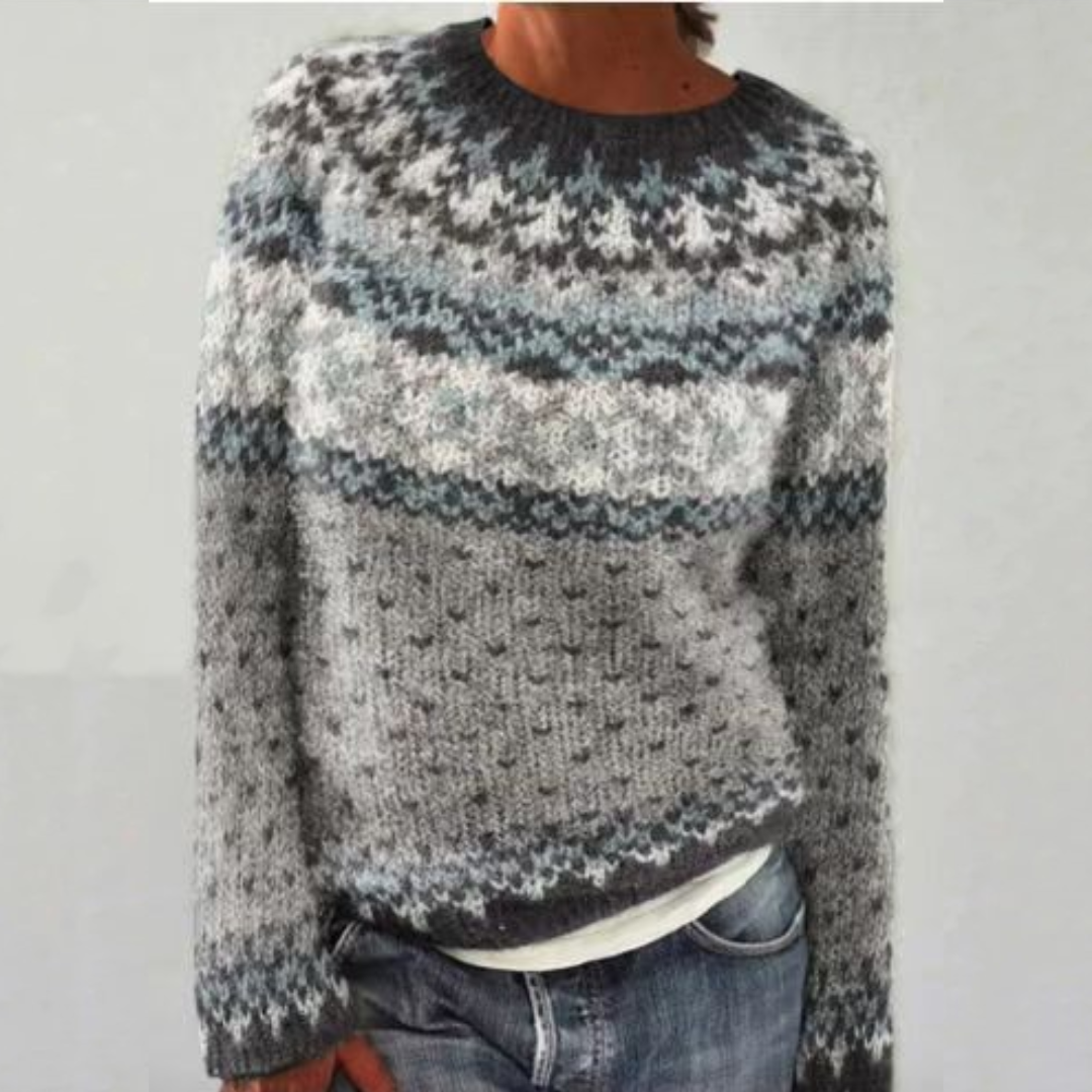 Clara - Vintage Scandinavian Knit Sweater