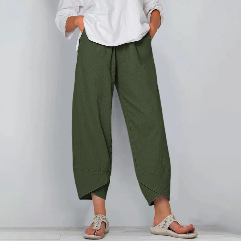 Eletta - Relaxed Fit Wide Leg Trousers