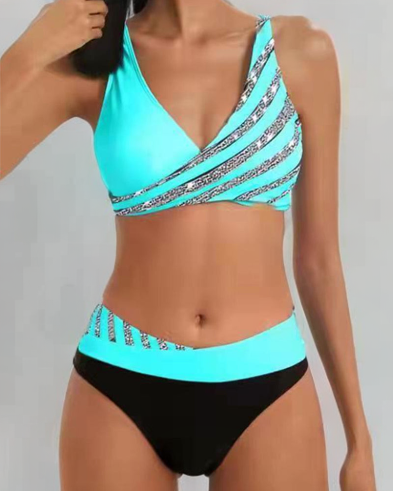 Mona - Warm Toned Printed Bikini