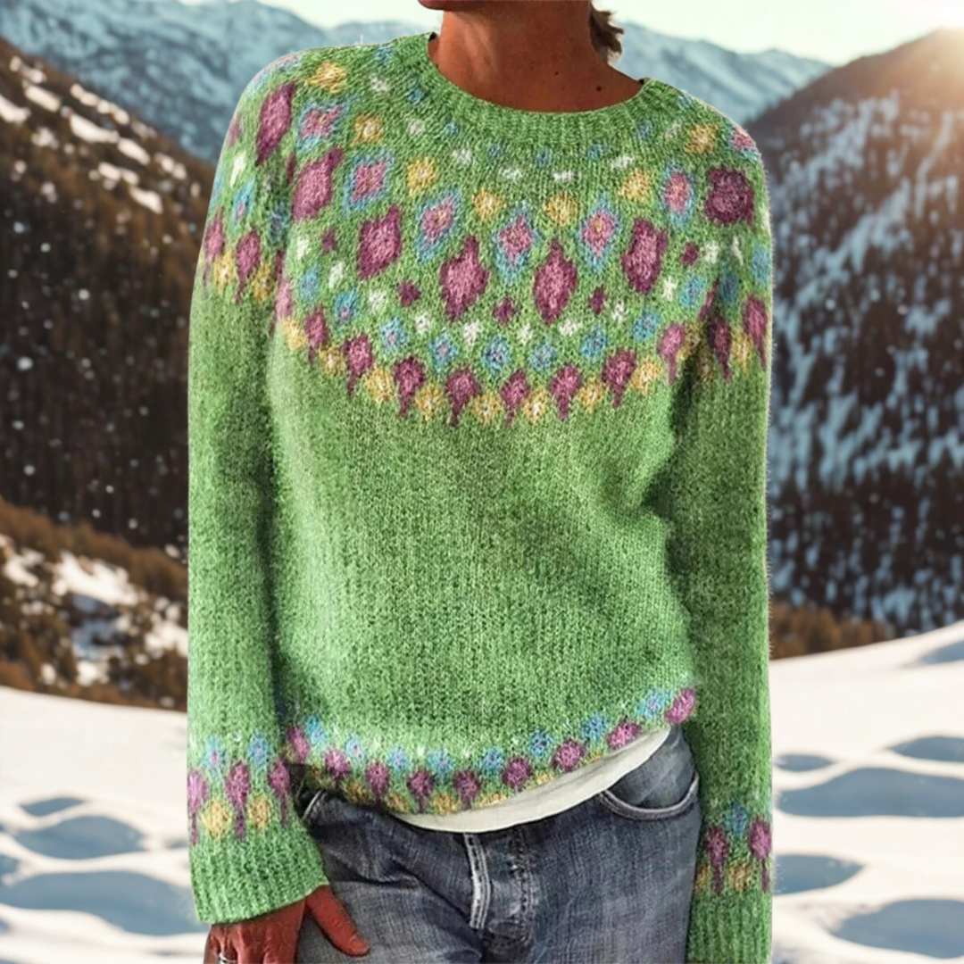 Paige – Classic Woven Shoulder Sweater