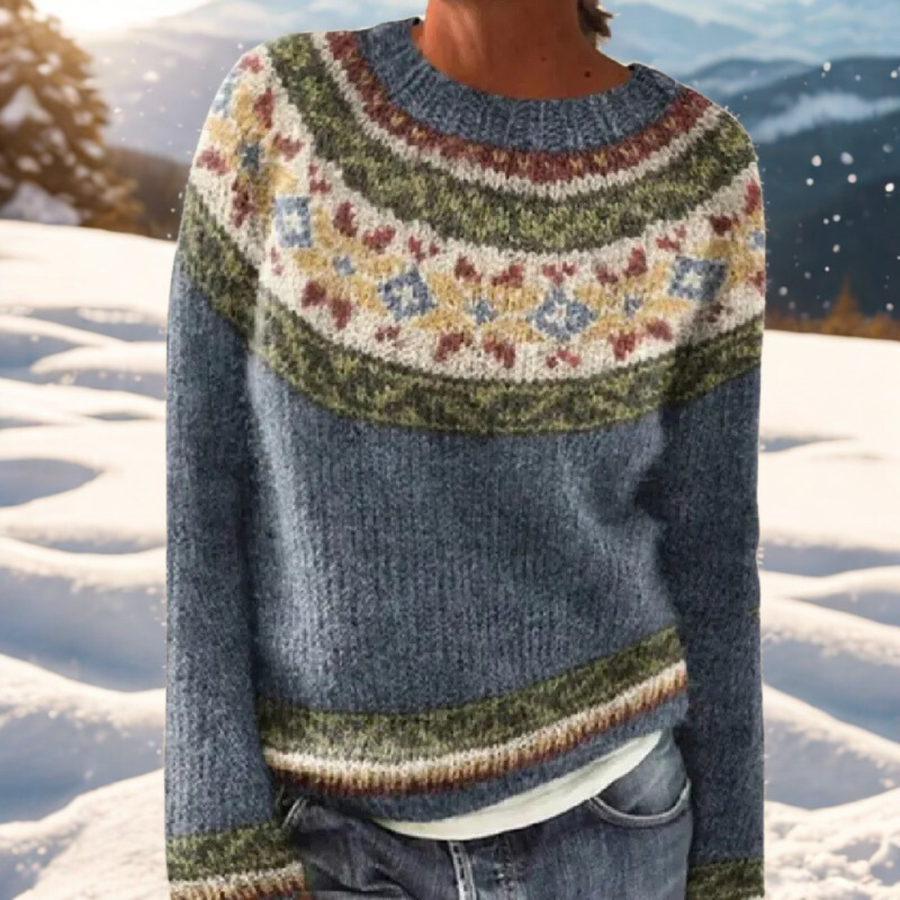 ASTRID – COZY SWEATER WITH ELEGANT NORDIC ACCENTS