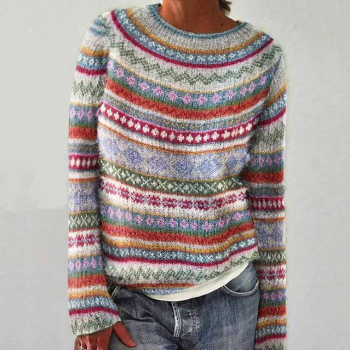 Violet - Vintage Scandinavian Knit Sweater