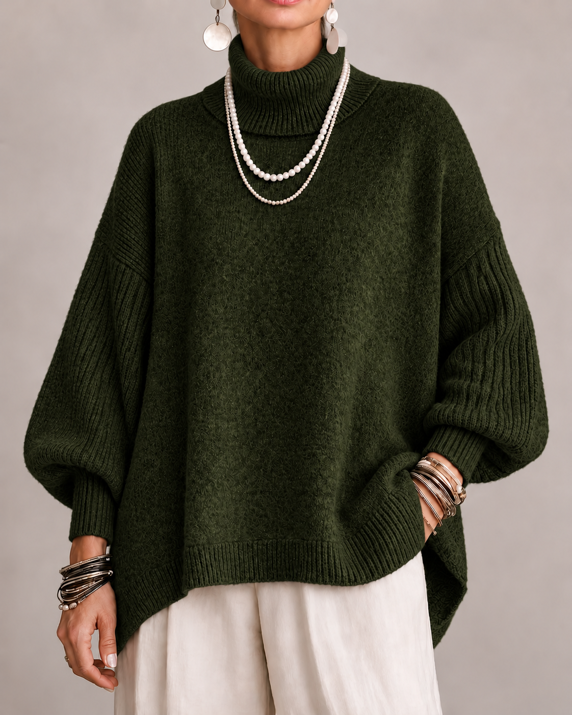 Kathleen | Stylish Turtleneck Knit Sweater