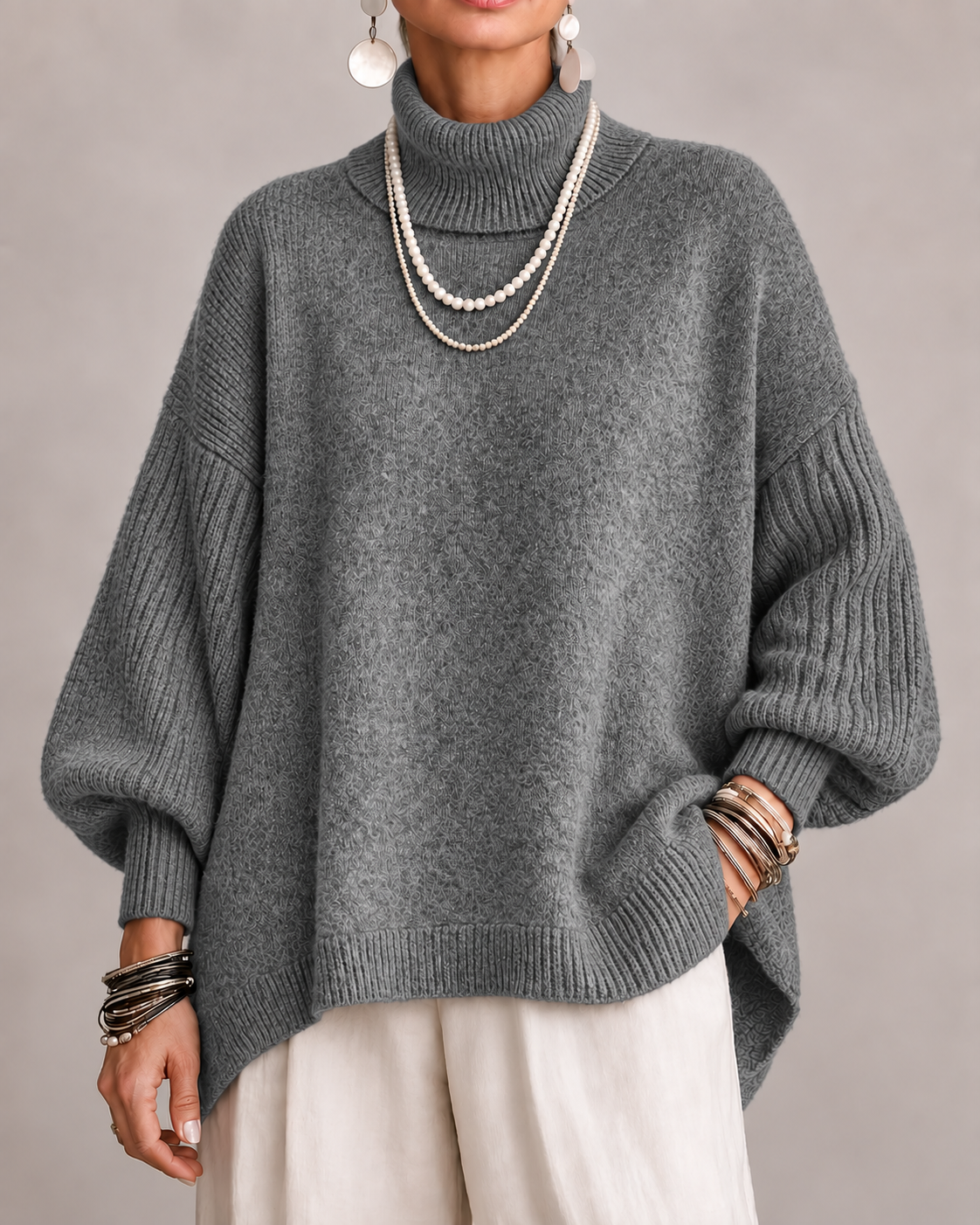Kathleen | Stylish Turtleneck Knit Sweater