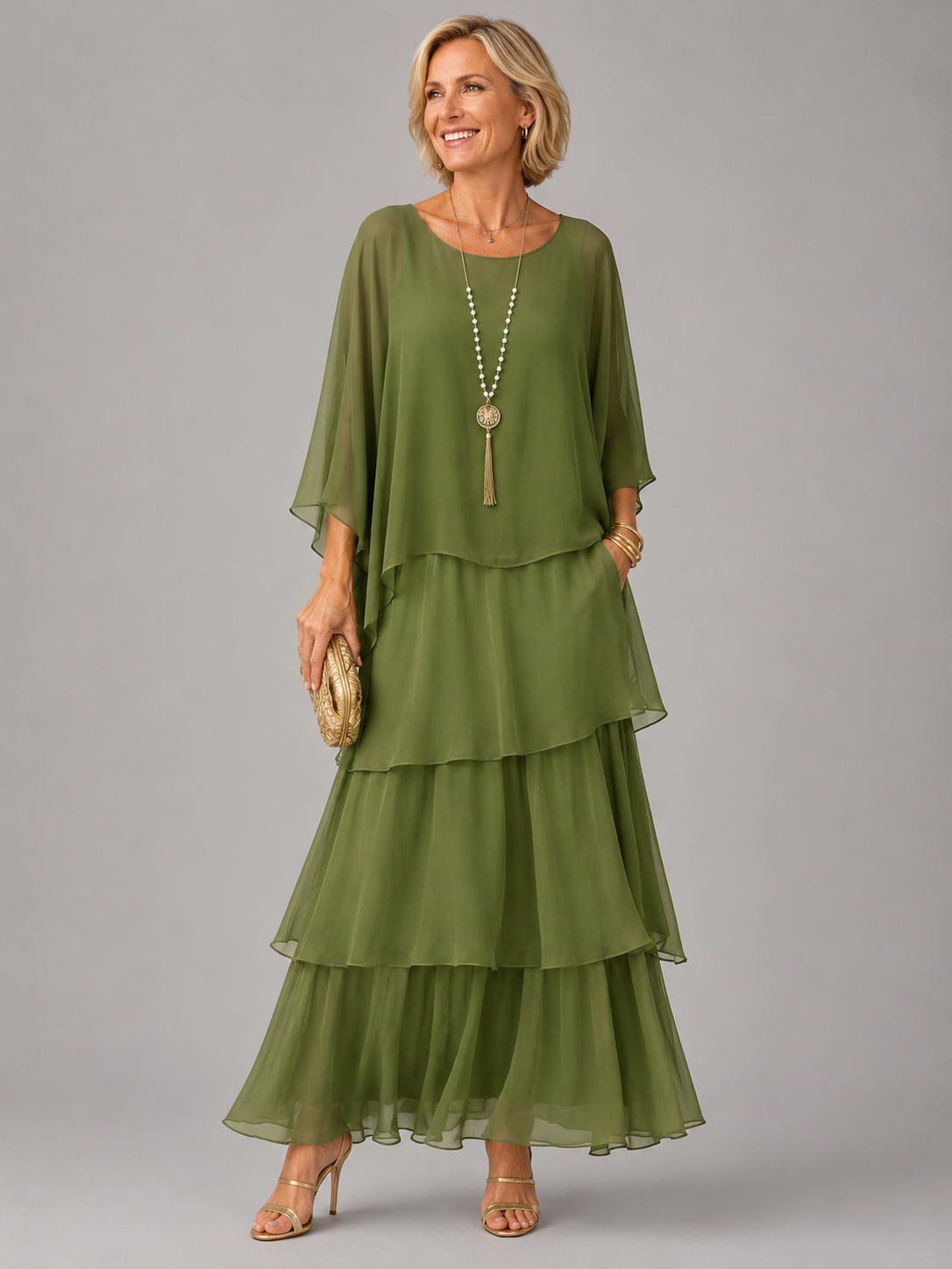 Lara  | Elegant Flowing Maxi Dress