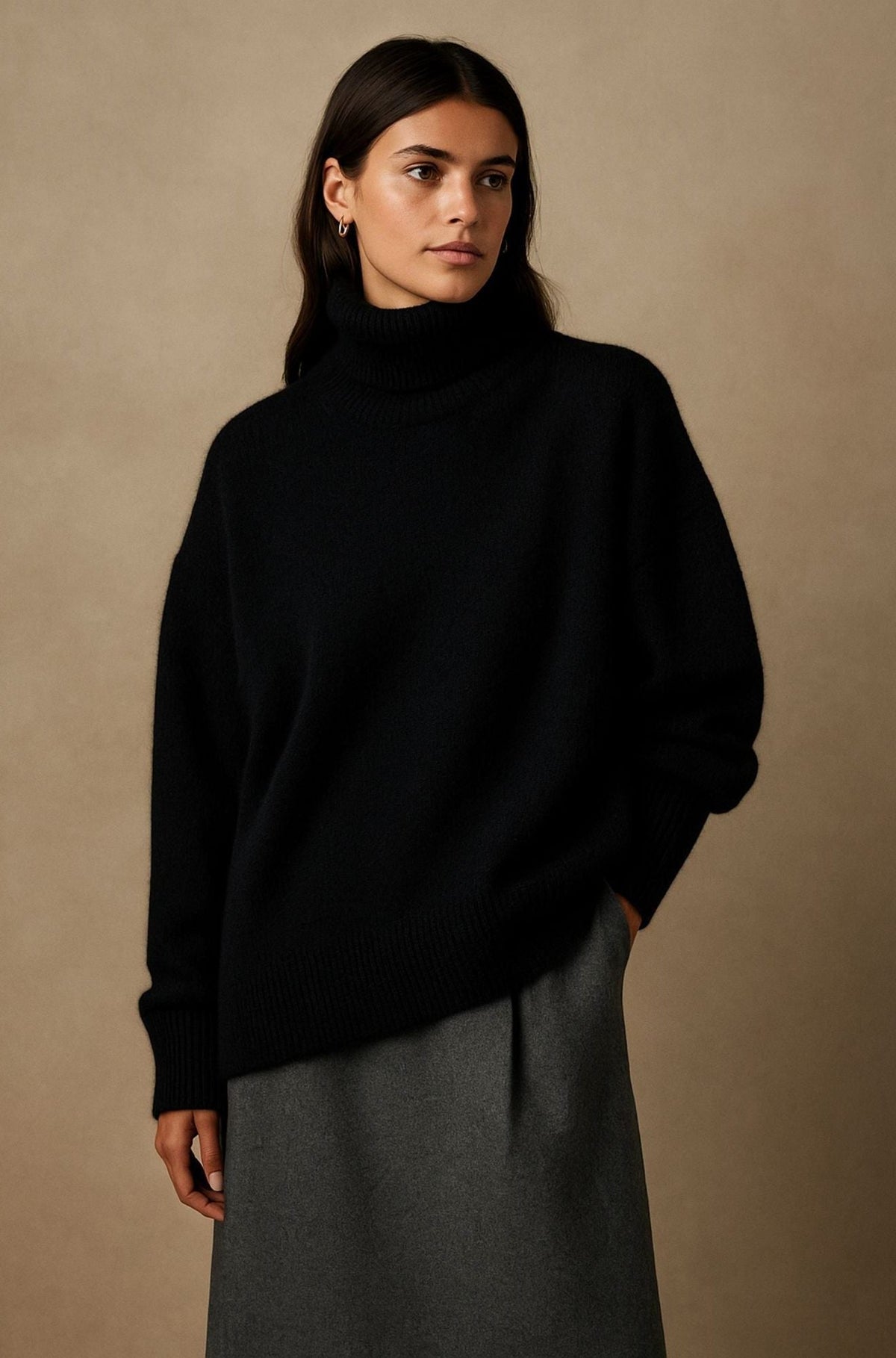 Macario | Women's Cashmere Turtleneck Knit