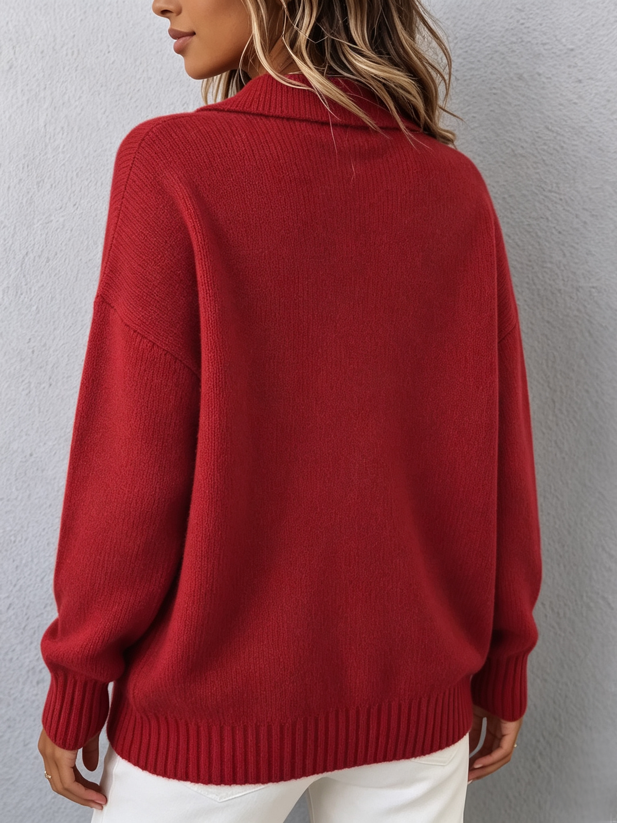 Marvelle | Stylish Knit Polo Sweater